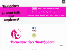 Tablet Screenshot of bioty-sphere.com
